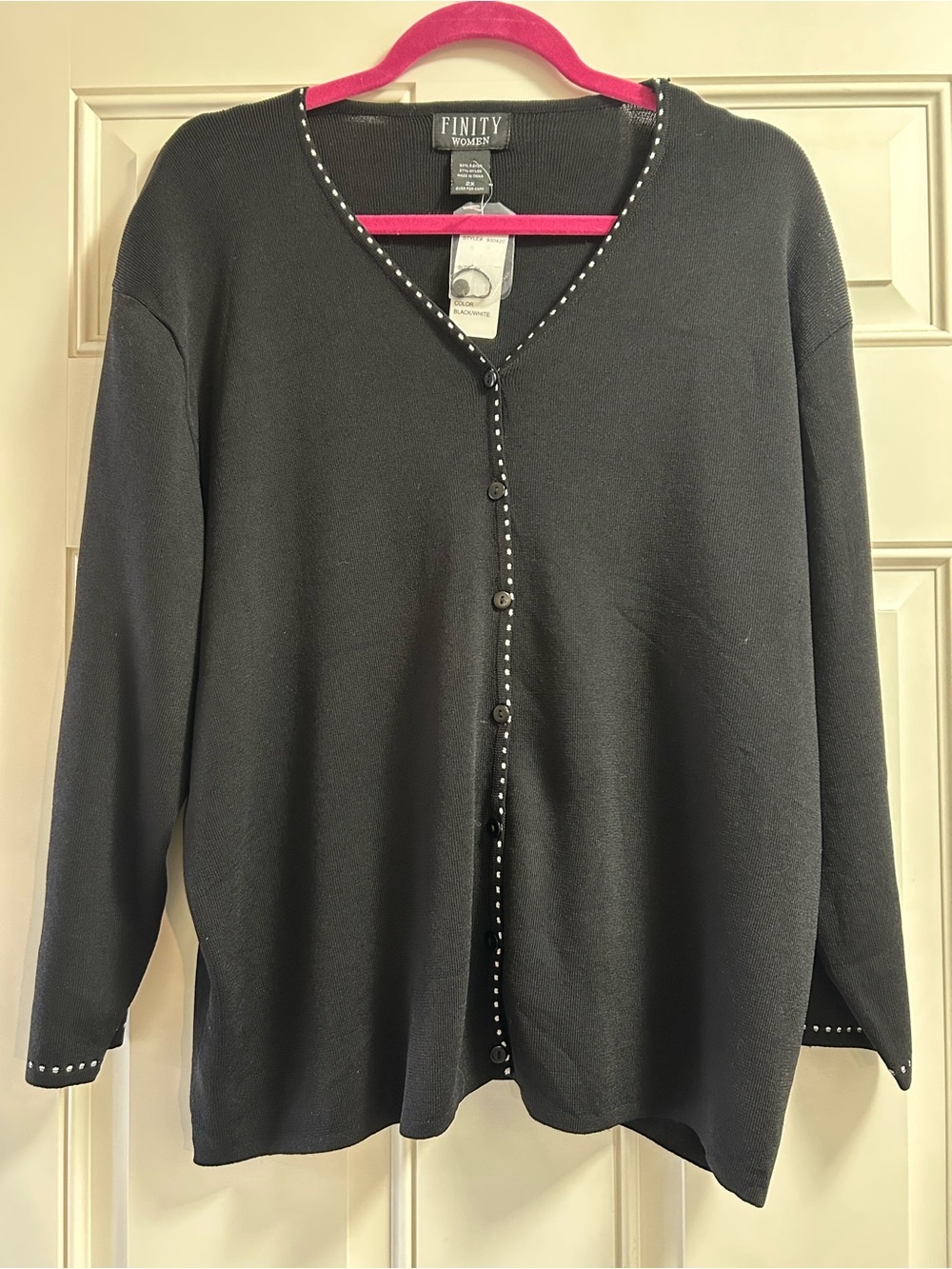 NWT Black Button-Front Cardigan Sweater